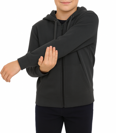 Bahob® Hoodies For Boys Kids Fleece Zip-Up Hoodie Sweatshirt Kids Hoodies Jacket Sweatshirt for Boys Long Sleeve Top Unisex Age 5-14 Years