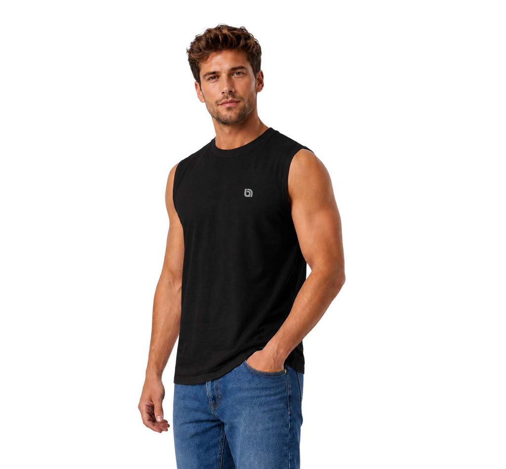 Bahob® 2 Pack Men's Sleeveless T-Shirts Vest Top for Men Tank Tops Training Running Workout Bodybuilding Shirts S-3XL