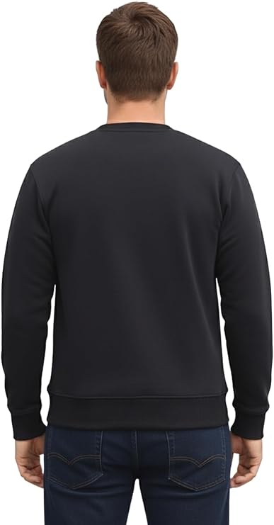 Bahob® Men's Fleece Crew Neck Sweatshirt Pullovers Long Sleeve Jumper, Sweater S-3XL