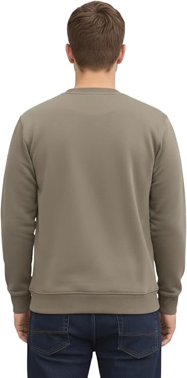 Bahob® Men's Fleece Crew Neck Sweatshirt Pullovers Long Sleeve Jumper, Sweater S-3XL