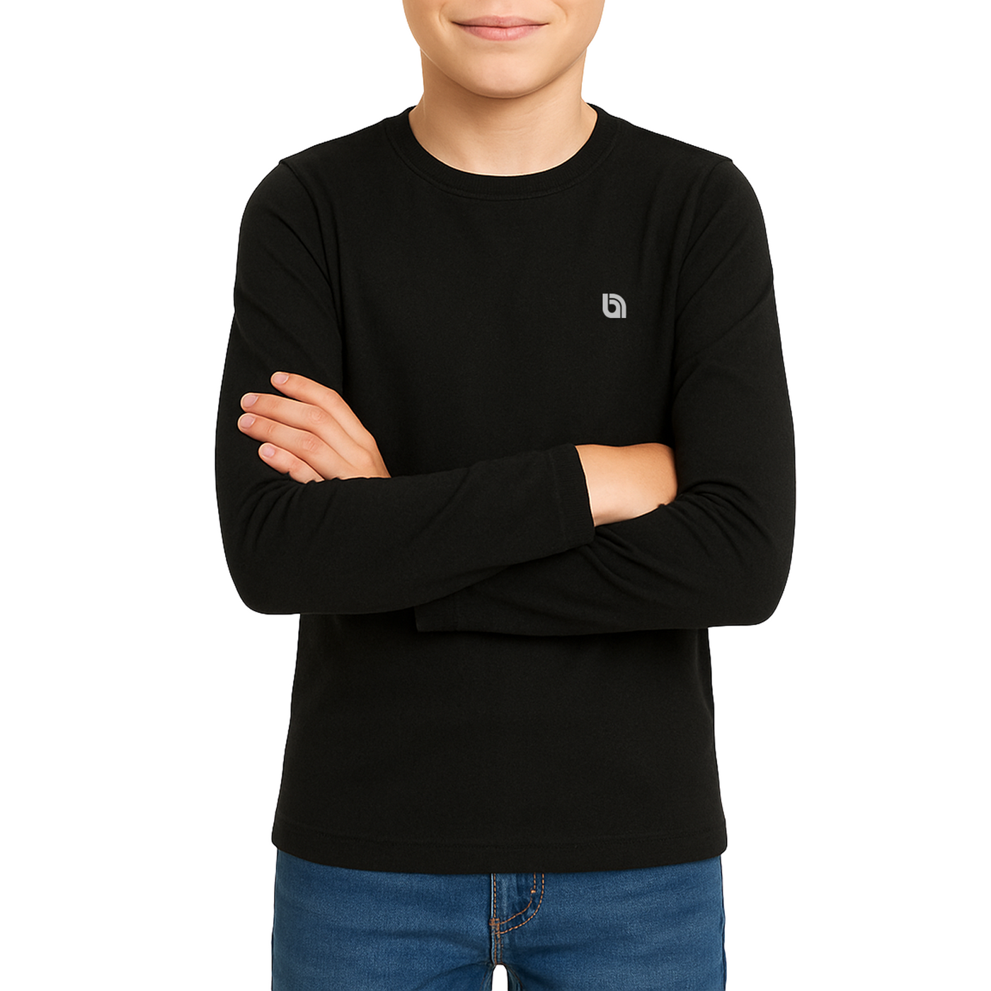 Bahob® 2 Pack Boys Long Sleeve T-Shirt Top Children's Round Neck Long-Sleeve T-Shirt Soft Cotton 3-14 Years kids t shirt