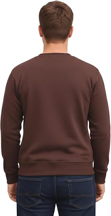 Bahob® Men's Fleece Crew Neck Sweatshirt Pullovers Long Sleeve Jumper, Sweater S-3XL