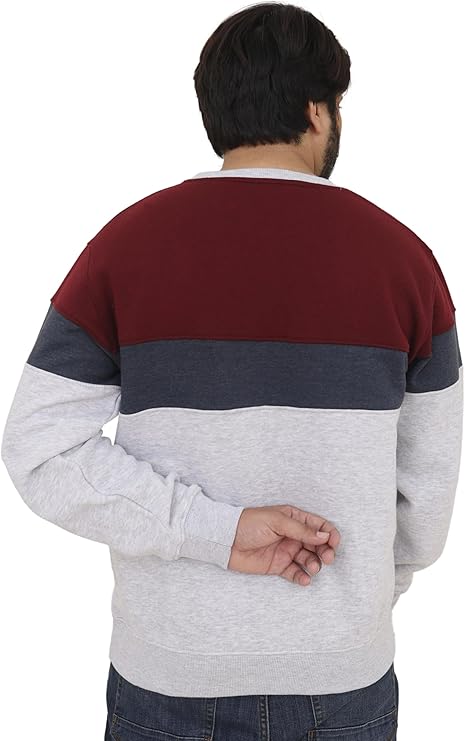 Bahob® Men's Fleece Crew Neck Sweatshirt Pullovers Long Sleeve Jumper, Sweater S-3XL