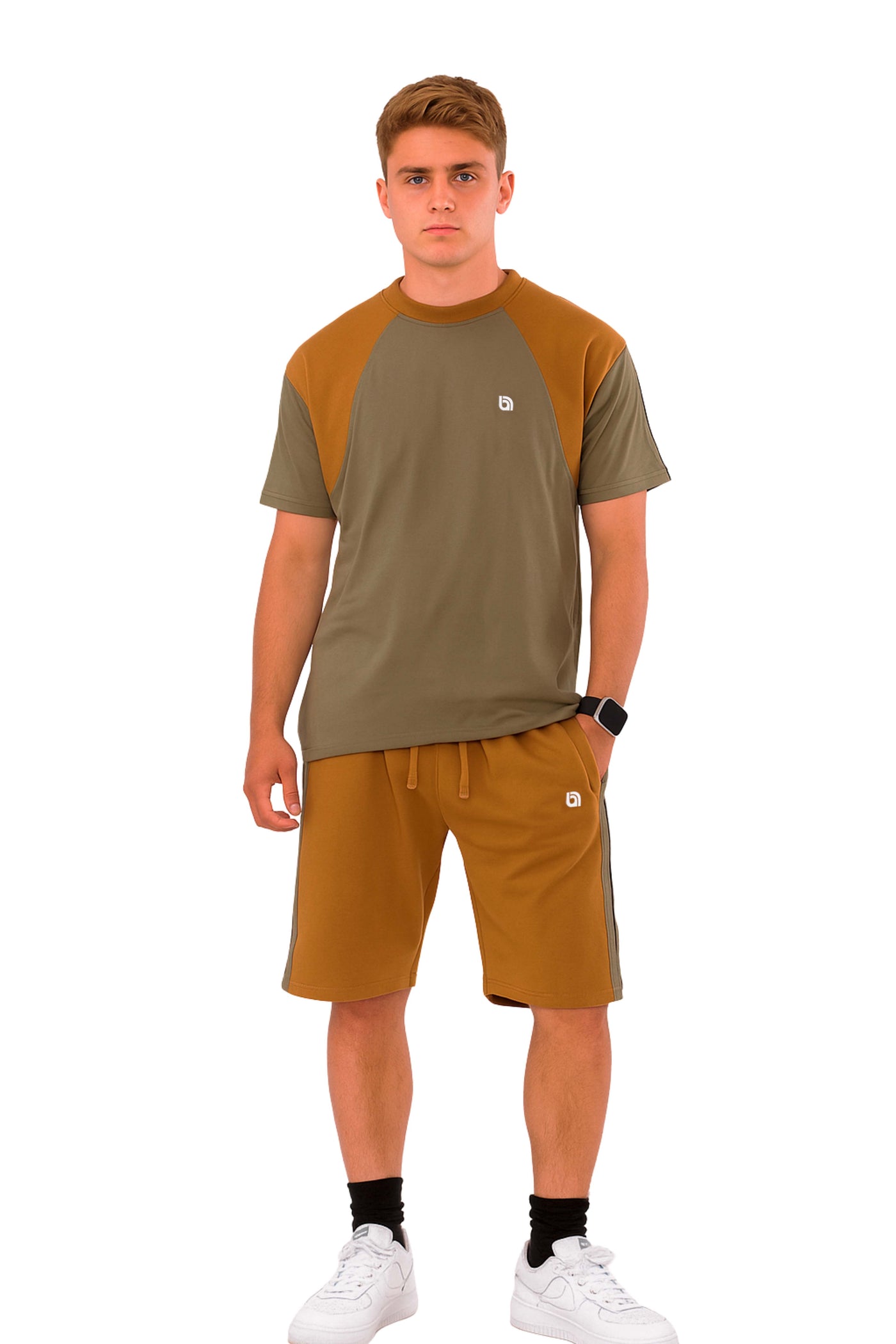 Bahob® Men's Short Pyjama Sets Soft Cotton Men's Short PJs, Sleepwear Nightwear Set for Men