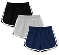 Bahob® 3 Pack Women's Shorts Soft Cotton Ladies Summer Shorts Athletic Cycling Running Sports Shorts S-XXL