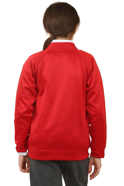 Bahob® 2 Pack Girls School Cardigan Fleece Sweatshirt Uniform School wear Shirts Crew Long Sleeve Top Pullover Jumper Round/V- Neck Age 5-14