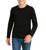 3 Pack Boys Girls Long Sleeved Top Round Neck Kids T Shirts Soft Cotton PE Top 5-14 Years