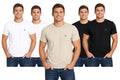 Bahob® Pack of 5 Men’s T-Shirts Crew Neck Short Sleeves Plain Soft Cotton Tops S-3XL