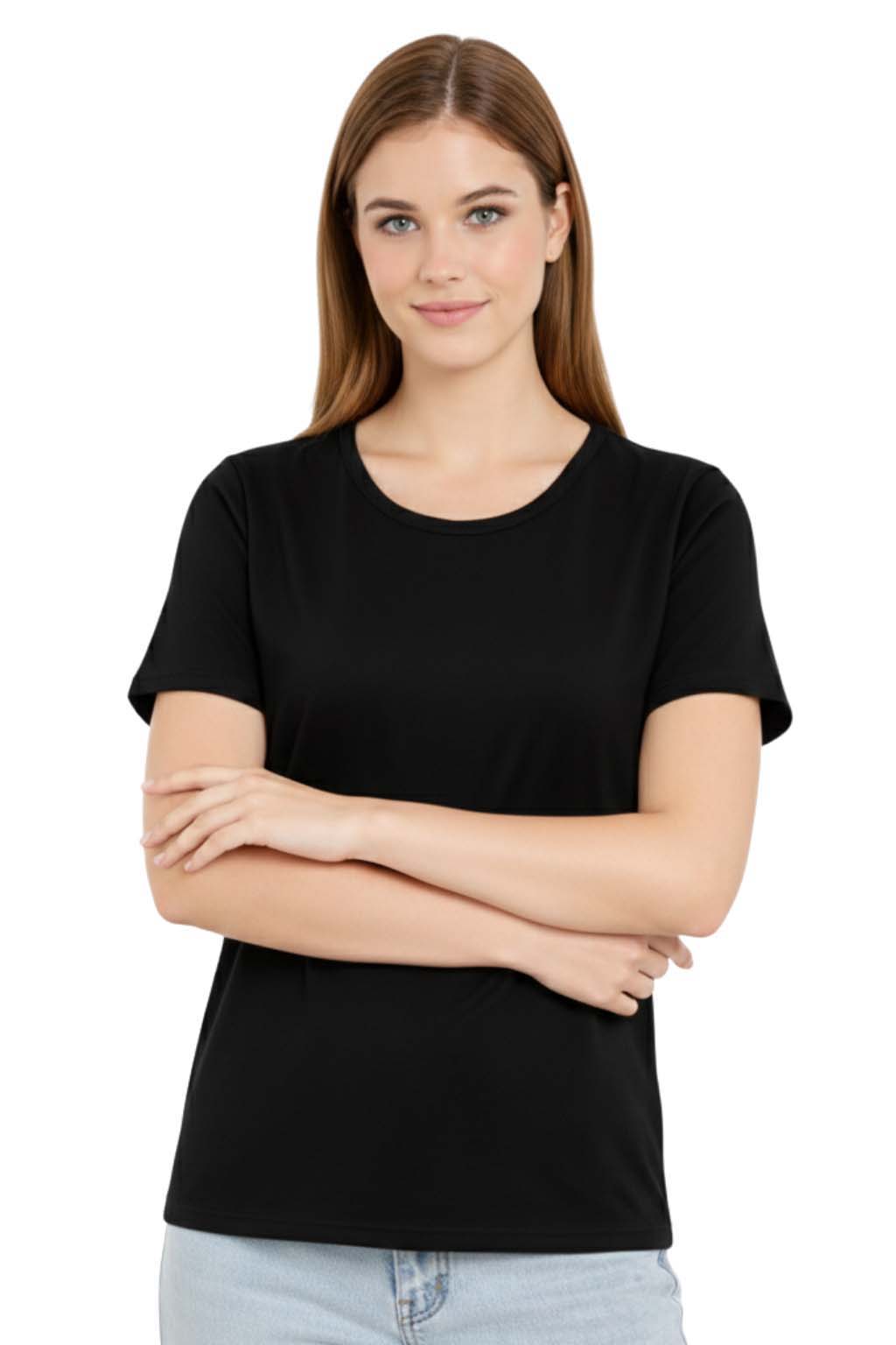Bahob® 3 Pack Women's Classic-Fit Short-Sleeve Crew neck Plain Cotton T-Shirt S-XXL