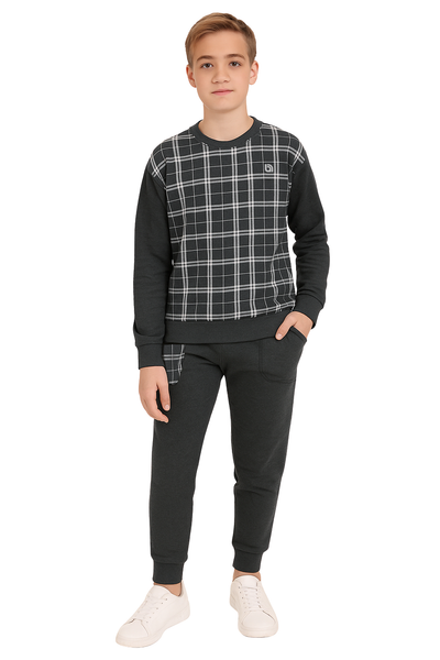 Bahob® 1 & 2 Pack Boys Girls Tracksuit, Unisex Jumper Sweatshirt and Jogger Bottoms Tracksuit Set for Kids 3-14 Years