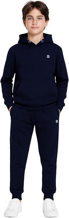 Boys Tracksuit Fleece Kids Pull Over Hooded Jogging Bottoms and Hoodie UK