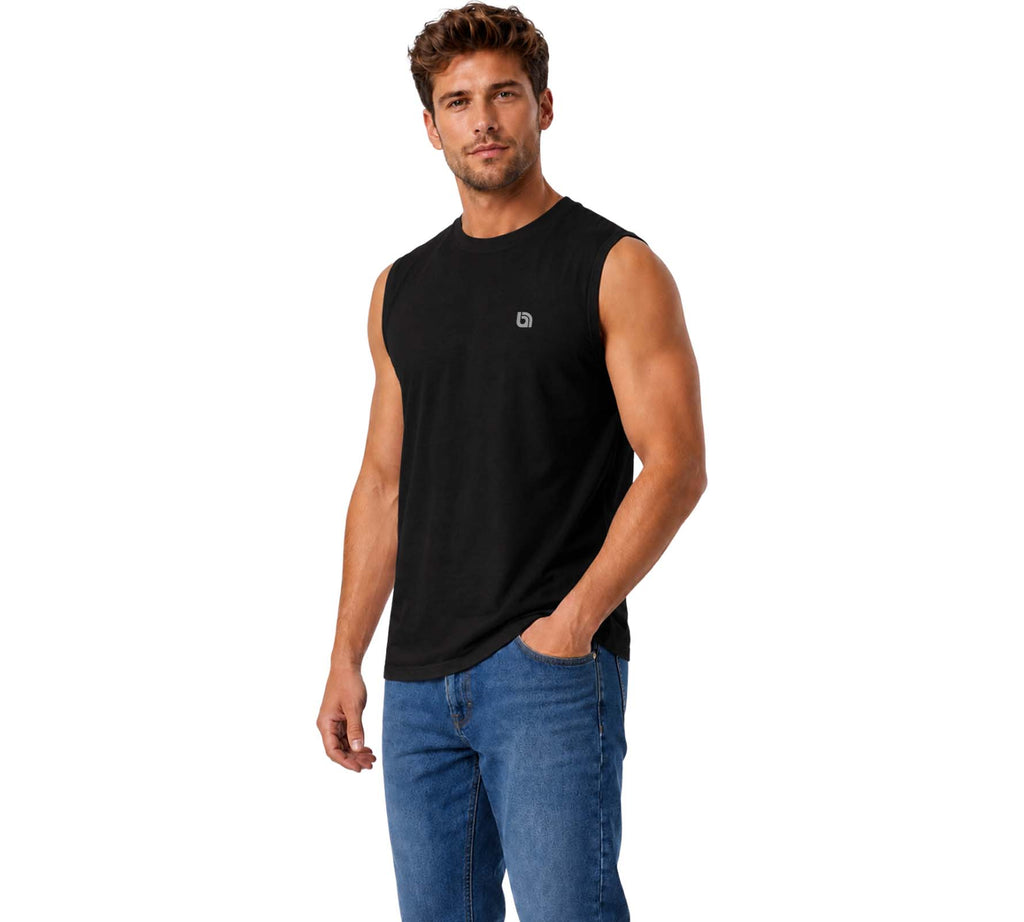 Bahob® 2 Pack Men's Sleeveless T-Shirts Vest Top for Men Tank Tops Training Running Workout Bodybuilding Shirts S-3XL