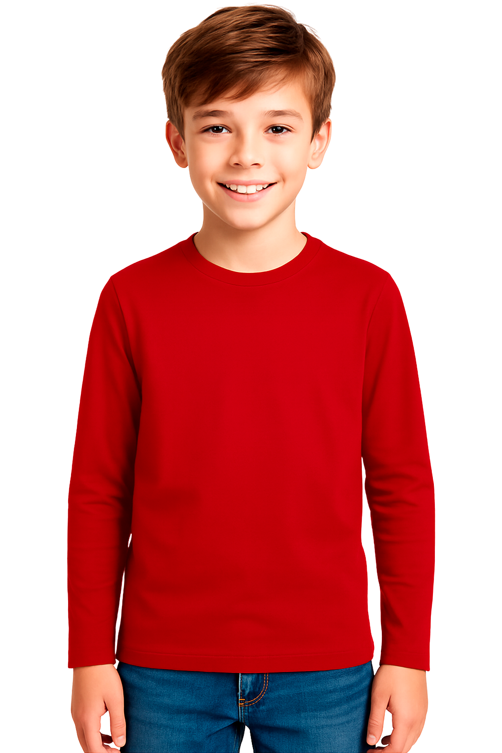 3 Pack Boys Girls Long Sleeved Top Round Neck Kids T Shirts Soft Cotton PE Top 5-14 Years