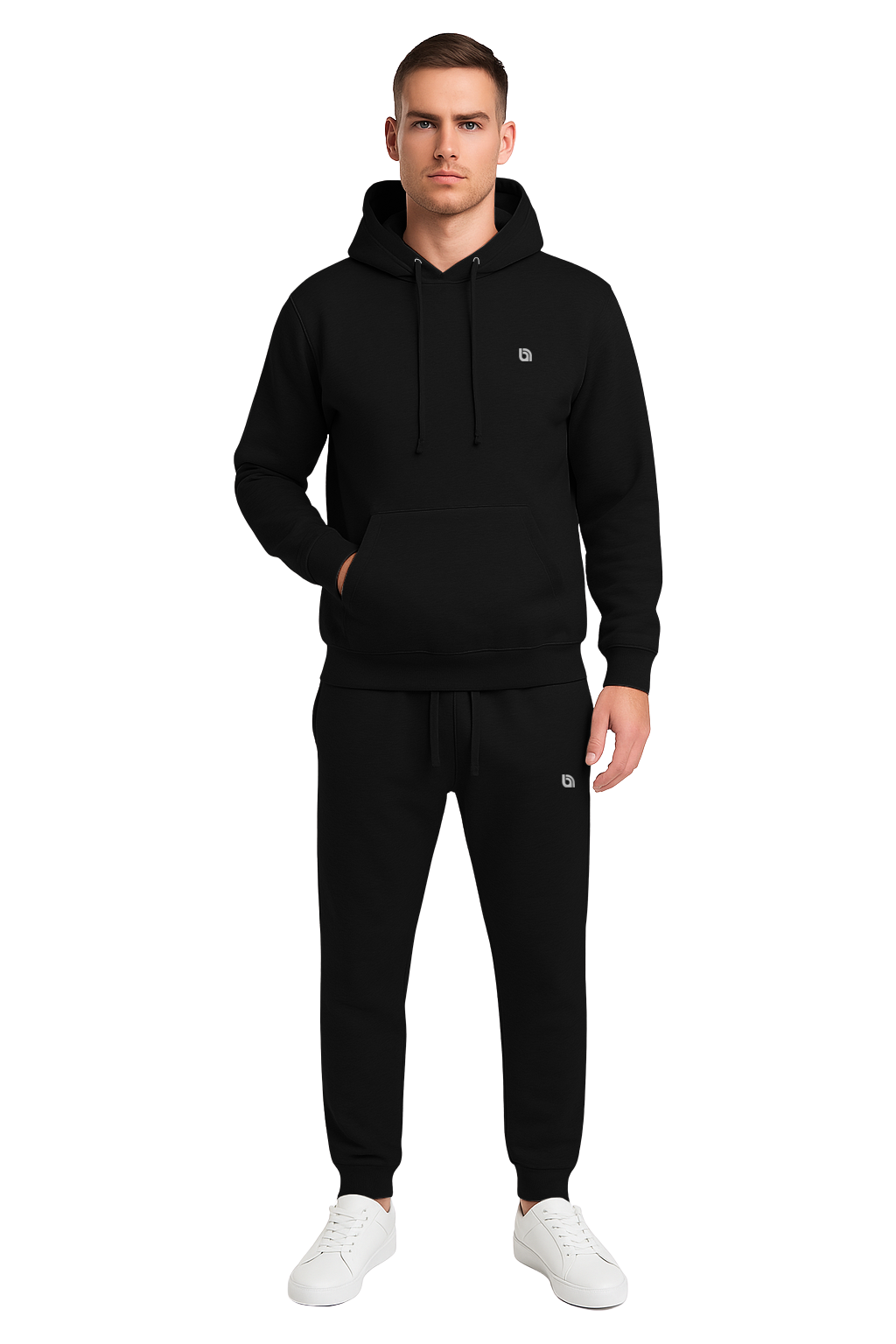 Bahob® Men's Tracksuit Set Full Sleeve Fleece Hoodie Top Jogging Bottoms Joggers