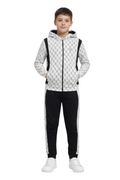 Bahob® 1 & 3 Pack Boys Tracksuit 2pcs Fleece Unisex Activewear Tracksuit Set Hoodie and Joggers Set Zip Up Hoodie & Bottom Jogging Suit 5-14 Years