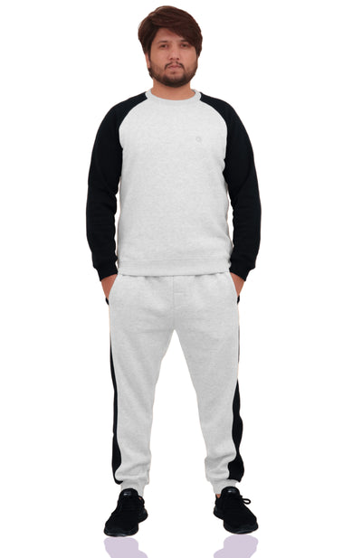 Bahob® Mens Tracksuit Set 2 Piece Sweatshirt and Joggers for Men Fleece Tracksuit Sets Gym Casual Exercise Running Sport Lounge Wear