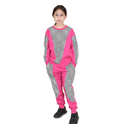 Bahob® Girls 2 Piece Sweatshirt & Jogging Bottoms Tracksuit Set