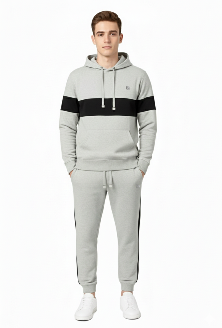 Bahob® Men's Tracksuit Set Full Sleeve Fleece Hoodie Top Jogging Bottoms Joggers