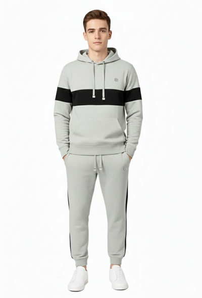 Bahob® Men's Tracksuit Set Full Sleeve Fleece Hoodie Top Jogging Bottoms Joggers