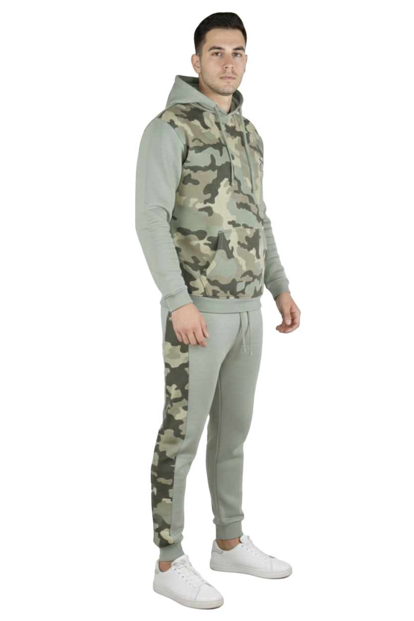 Bahob® Men's Tracksuit Set Full Sleeve Fleece Hoodie Top Jogging Bottoms Joggers