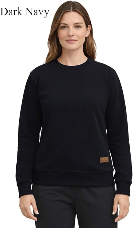 Bahob® Women's Crew Sweatshirt Long Sleeve Tops for Ladies Sweatshirts for Women UK Pullover Jumper Crewneck Sweater S-XXL