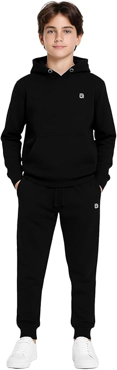 Boys Tracksuit Fleece Kids Pull Over Hooded Jogging Bottoms and Hoodie UK