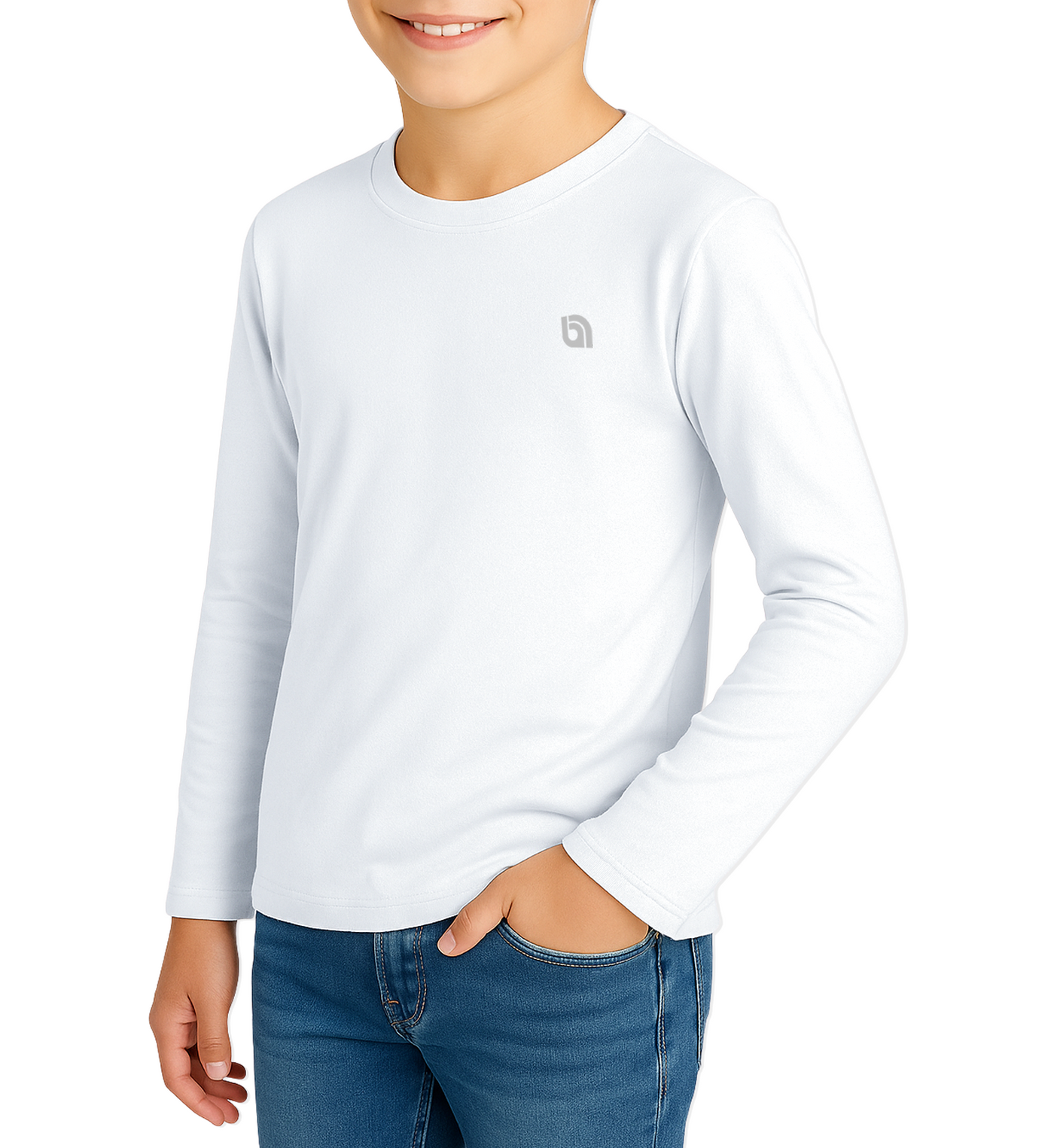 Bahob® 2 Pack Boys Long Sleeve T-Shirt Top Children's Round Neck Long-Sleeve T-Shirt Soft Cotton 3-14 Years kids t shirt