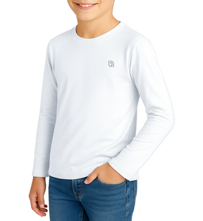 Bahob® 2 Pack Boys Long Sleeve T-Shirt Top Children's Round Neck Long-Sleeve T-Shirt Soft Cotton 3-14 Years kids t shirt