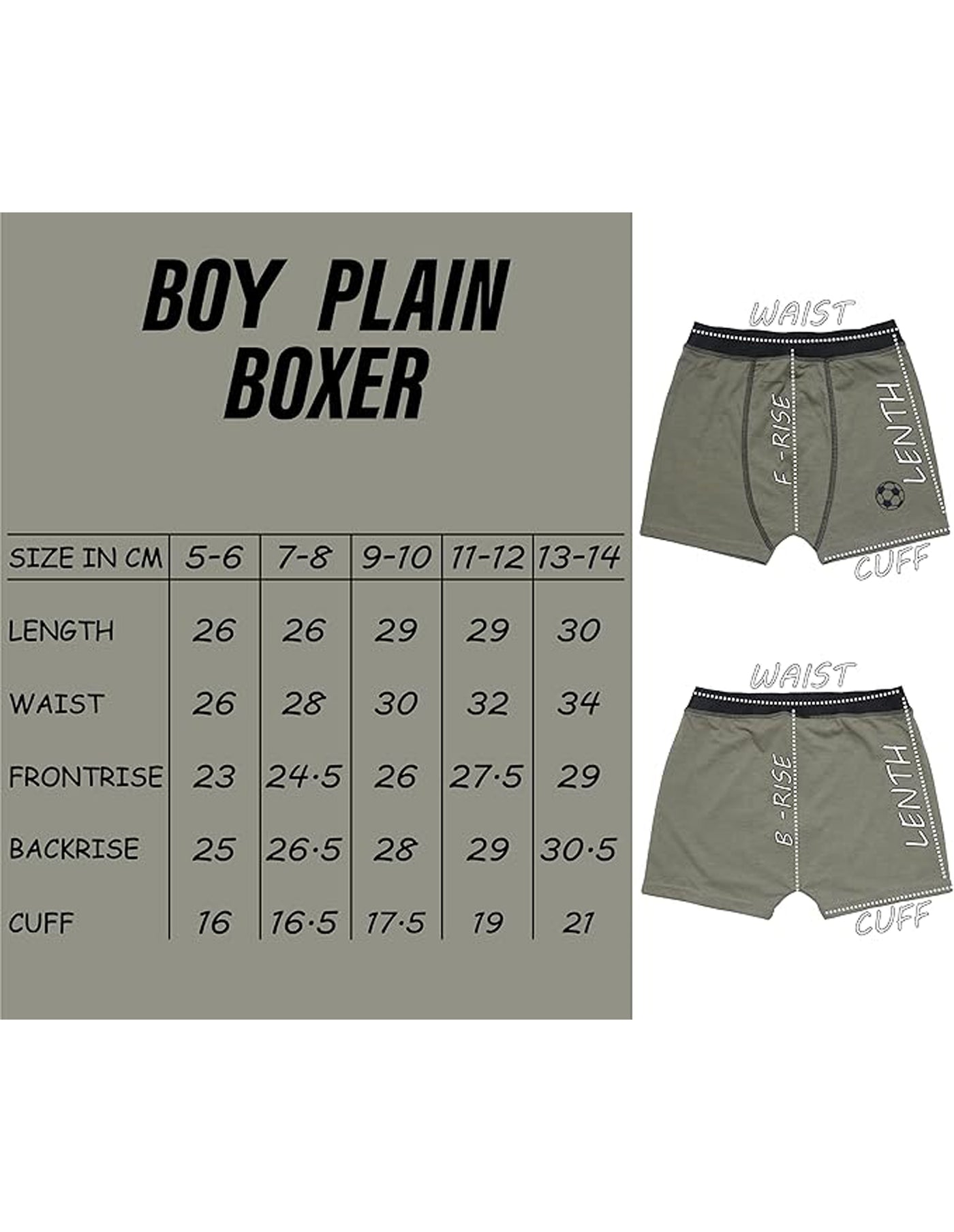 Bahob® 6 Pack Boys Boxer Shorts Soft Cotton Underpants Boys Cotton Underwear 5-14 Years