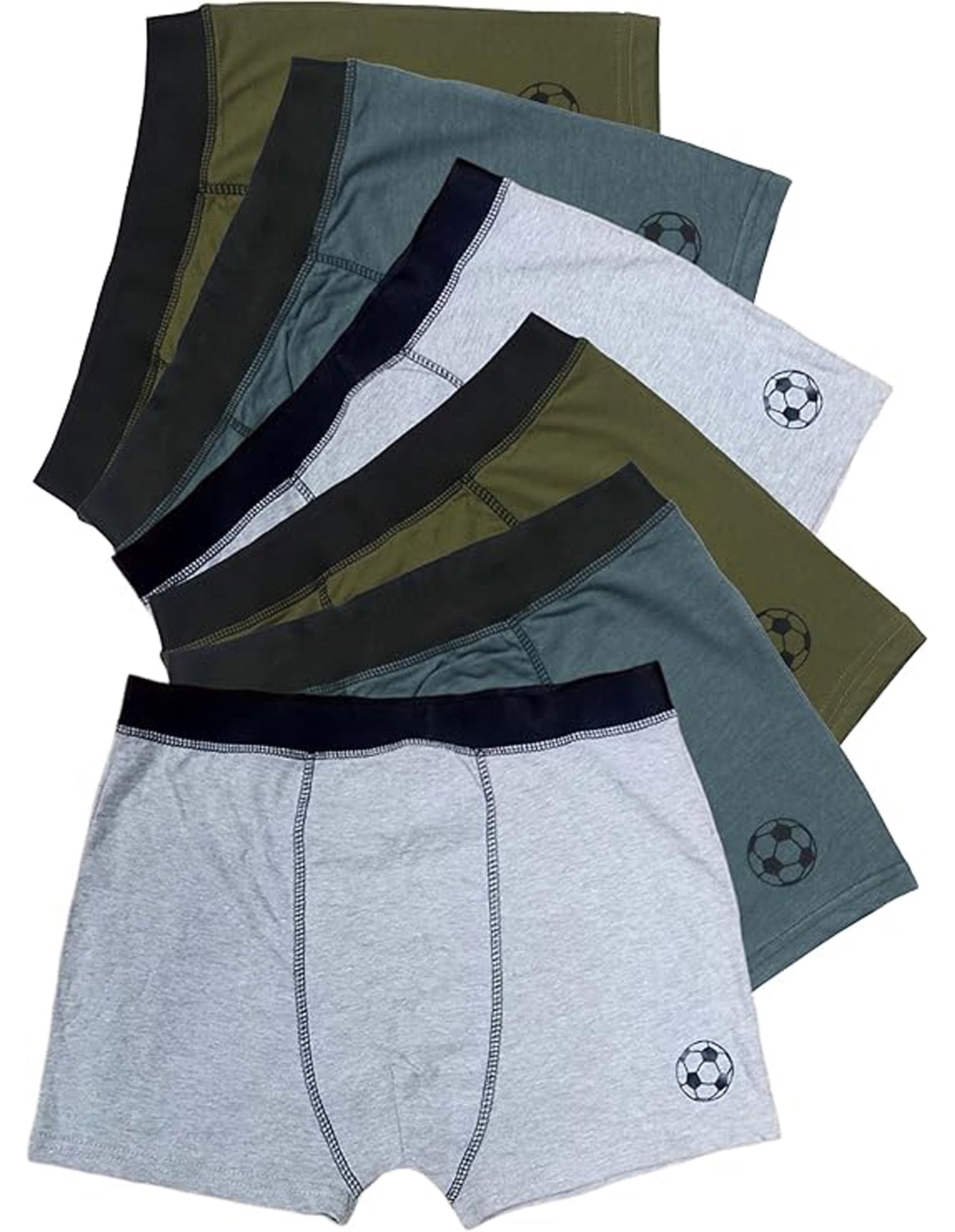 Bahob® 6 Pack Boys Boxer Shorts Soft Cotton Underpants Boys Cotton Underwear 5-14 Years