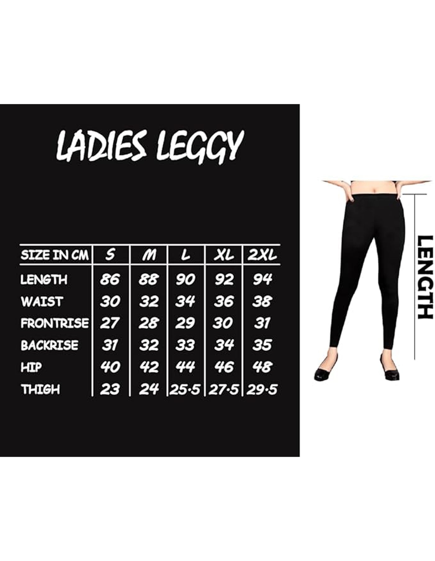 Bahob® 2 Pack Women's Leggings Soft Cotton Leggings for Women Full Length Skin Tight, Stretch Fit Cotton Legging Plain Pants S to XXL