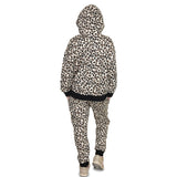 Bahob® 1 Pack Girls Tracksuits Set Cheetah Print Hoodie and Tracksuit Jogging Bottoms Kids Track Suits Activewear Sets for Girls 5-14 Years