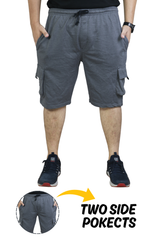 Bahob® Men's Fleece Short, Summer Casual Shorts Cotton with Elasticated Waistband Jogger Shorts S-XXL