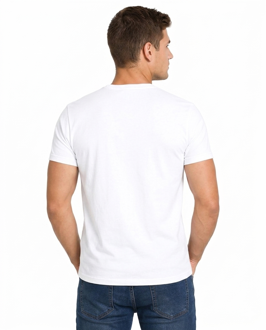 Bahob® Pack of 5 Men’s T-Shirts Crew Neck Short Sleeves Plain Soft Cotton Tops S-3XL
