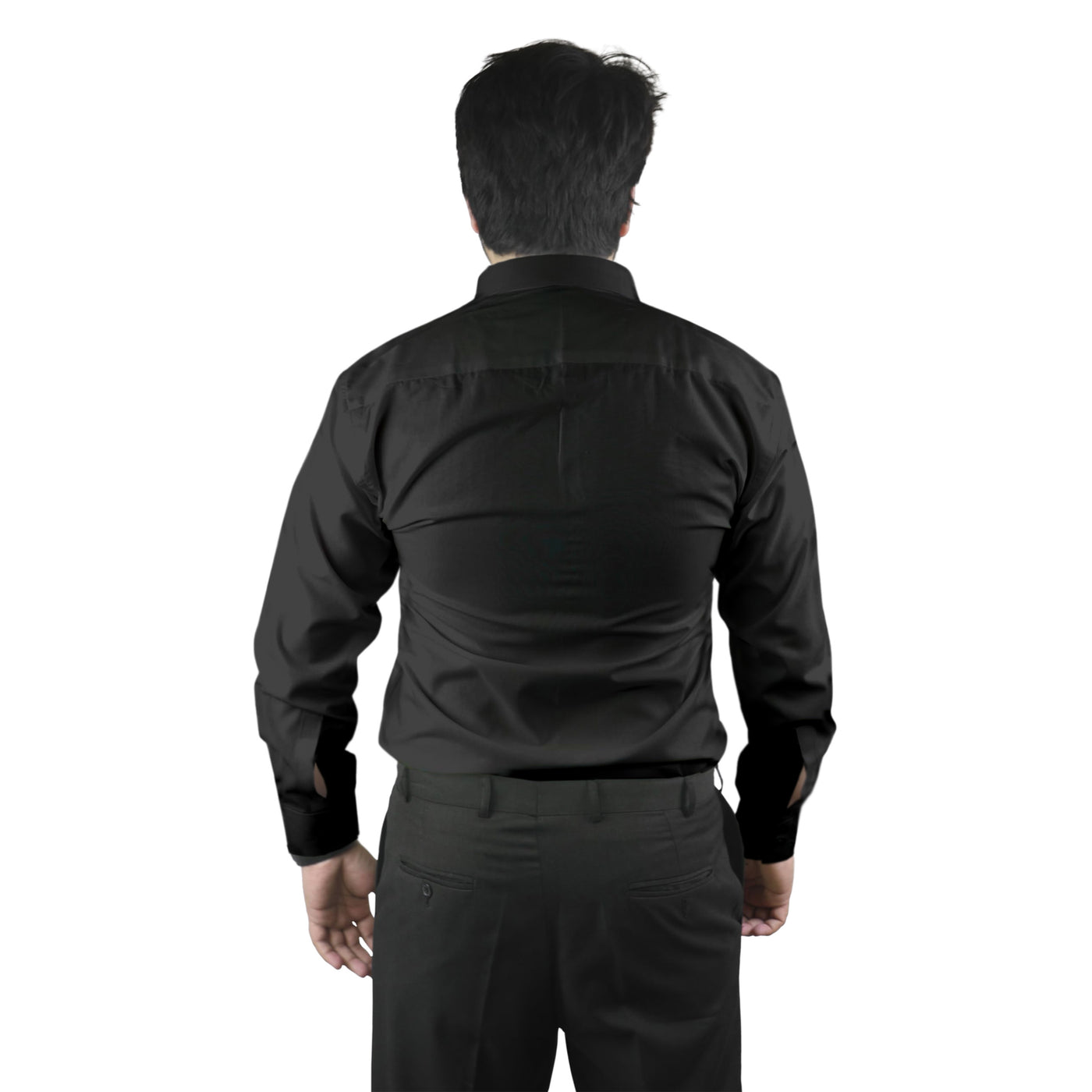 Bahob® Men's Formal Dress Shirt Long Sleeve Mens Dress Shirt 100% Cotton Plain Business Wedding Work Causal Button Down Shirts for Men with Pocket S-3XL