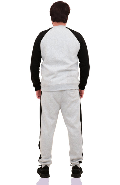 Bahob® Mens Tracksuit Set 2 Piece Sweatshirt and Joggers for Men Fleece Tracksuit Sets Gym Casual Exercise Running Sport Lounge Wear