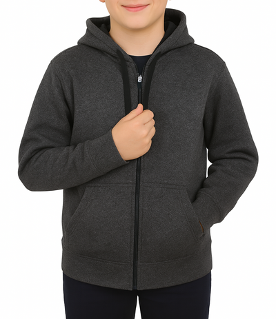 Bahob® Hoodies For Boys Kids Fleece Zip-Up Hoodie Sweatshirt Kids Hoodies Jacket Sweatshirt for Boys Long Sleeve Top Unisex Age 5-14 Years