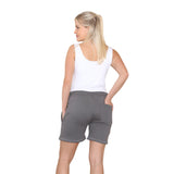 Bahob® 1 & 3 Pack Women's Fleece Short Summer Shorts with Elasticated Waistband 3 Pockets Knee Length Sweat Shorts Jogging Sport Workout Hiking Gym Athletic Running Shorts S-3XL