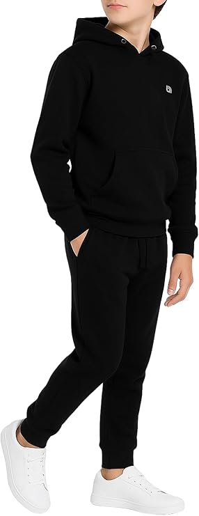 Boys Tracksuit Fleece Kids Pull Over Hooded Jogging Bottoms and Hoodie UK