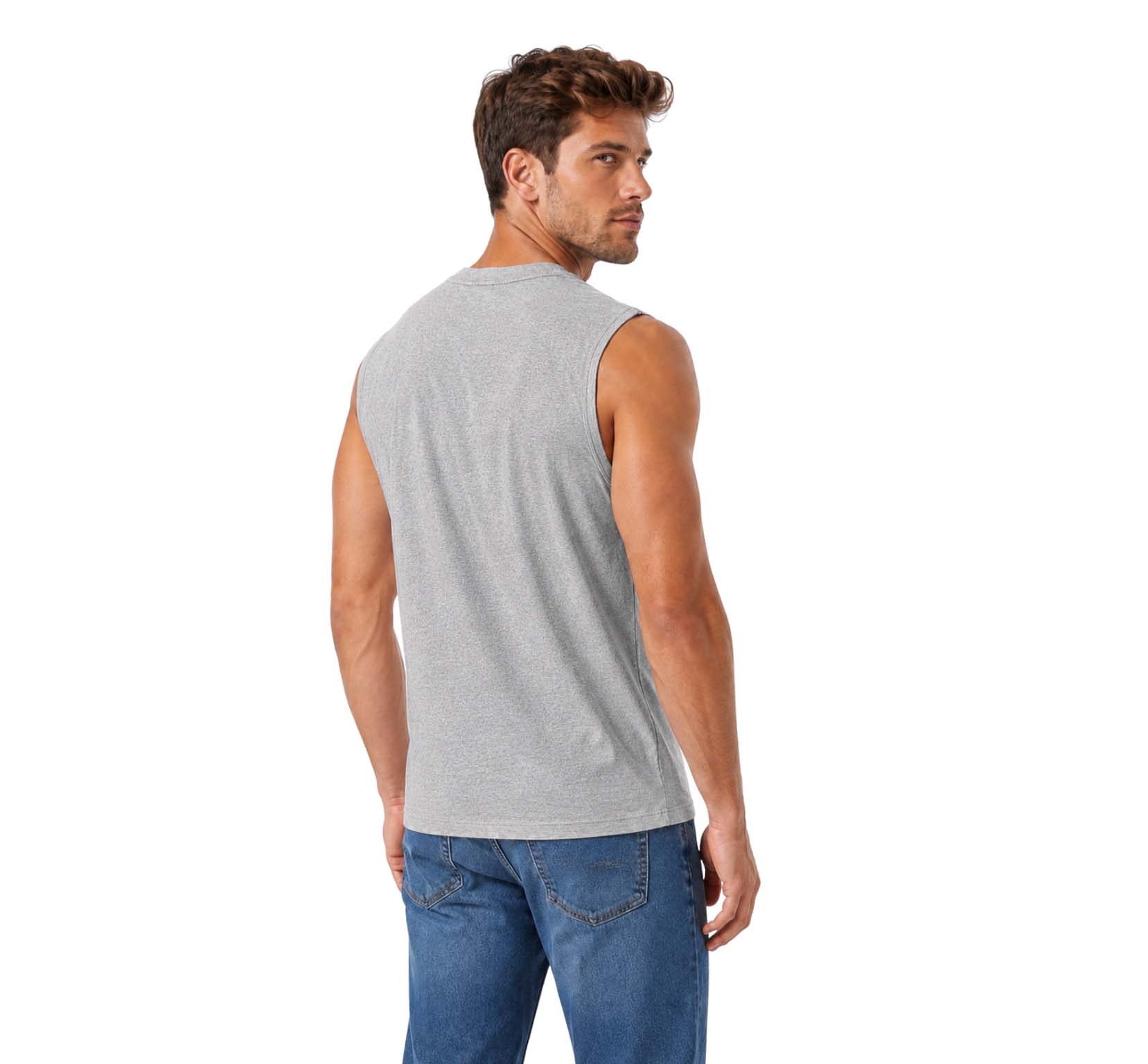 Bahob® 2 Pack Men's Sleeveless T-Shirts Vest Top for Men Tank Tops Training Running Workout Bodybuilding Shirts S-3XL