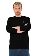 Bahob® 3 Pack Men's Long-Sleeved T-Shirt Round Neck T-Shirts Comfortable Crewneck Neck Tops for Men Soft Cotton S-3XL