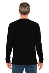 Bahob® 3 Pack Men's Long-Sleeved T-Shirt Round Neck T-Shirts Comfortable Crewneck Neck Tops for Men Soft Cotton S-3XL