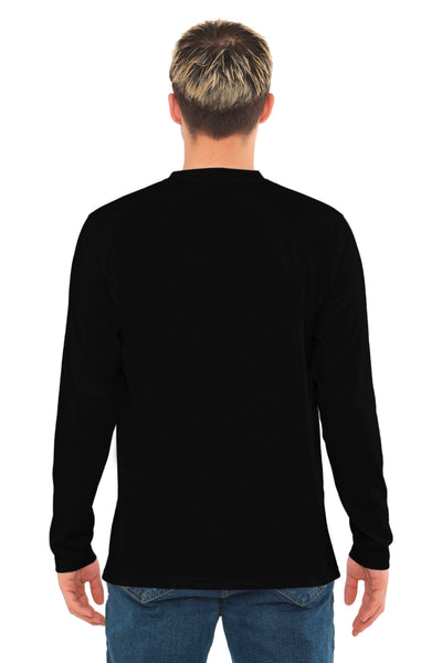 Bahob® 3 Pack Men's Long-Sleeved T-Shirt Round Neck T-Shirts Comfortable Crewneck Neck Tops for Men Soft Cotton S-3XL