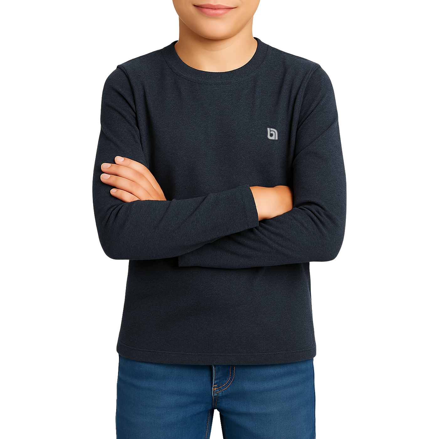 Bahob® 2 Pack Boys Long Sleeve T-Shirt Top Children's Round Neck Long-Sleeve T-Shirt Soft Cotton 3-14 Years kids t shirt