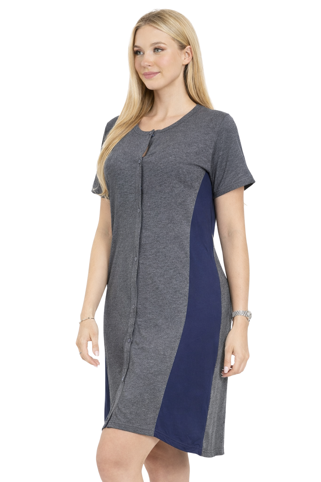 Bahob® Ladies Nightdress Cotton Short Sleeve Night Shirt Nightdress Women's Nightie Nightwear Loungewear S-XXL