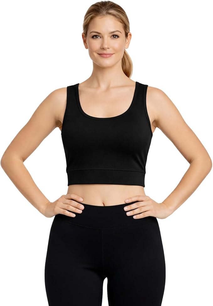 2 Pack Sports Bra for Women Super Comfort Bra Lightweight Stretchable Ladies Sports Bra for Workout Fitness Running Gym S-XXL