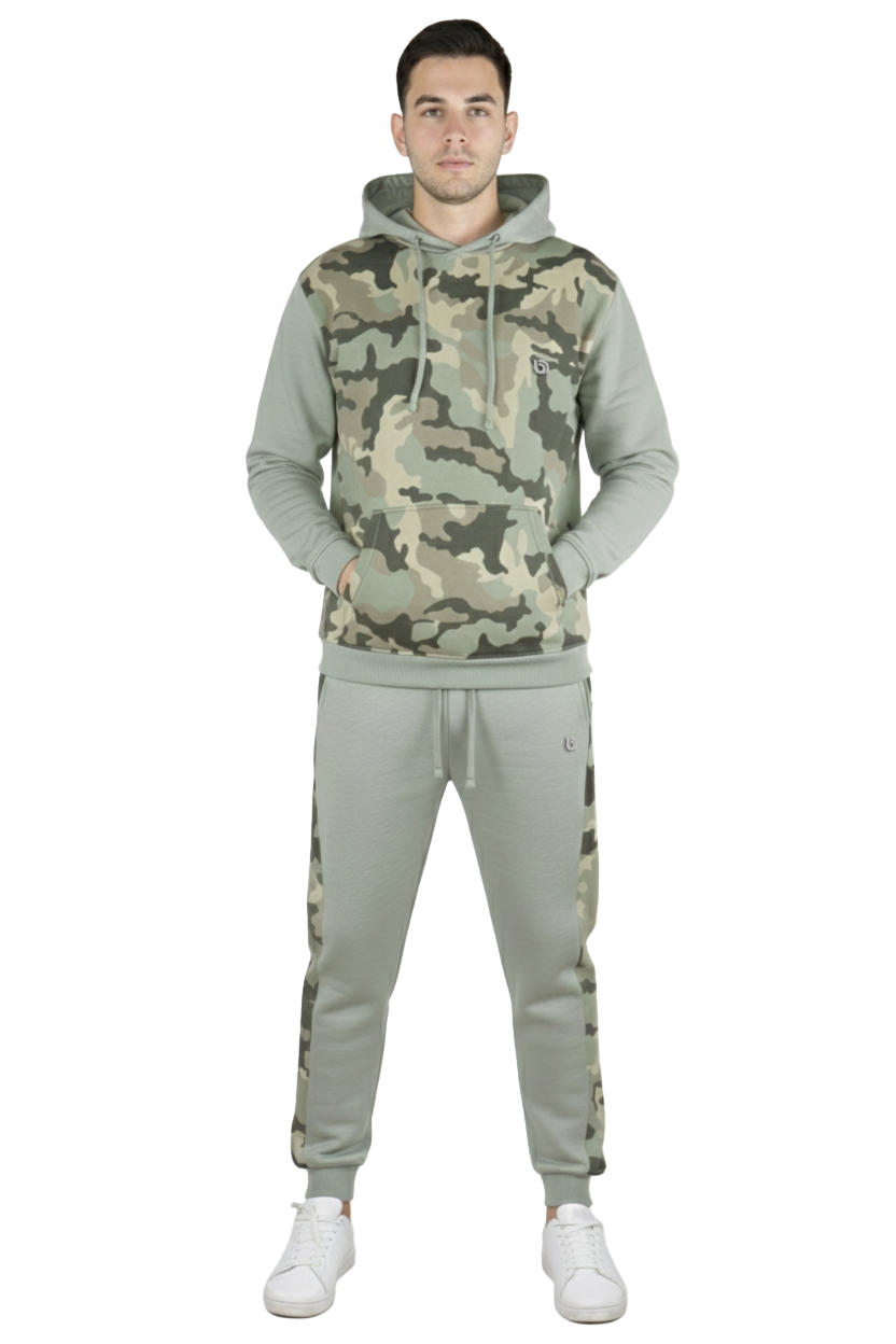 Bahob® Men's Tracksuit Set Full Sleeve Fleece Hoodie Top Jogging Bottoms Joggers