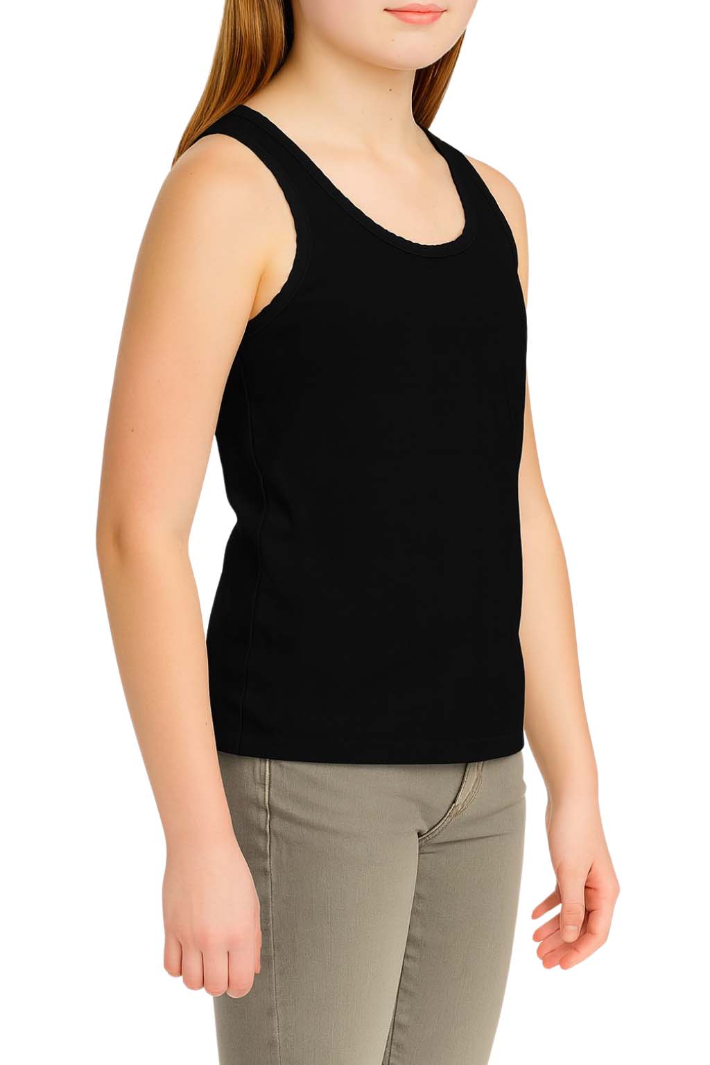 Bahob® 6 Pack Girl's Underwear Vests Soft Cotton Tank Tops Kids Sleeveless Vests Undershirts Cotton 5-14 Years