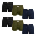 Bahob® Pack Of 6 Mens Boxers Shorts Button Open Fly Underpants Trunks For Mens Soft Cotton Boxer Shorts Comfortable Mens Underwear S-3XL