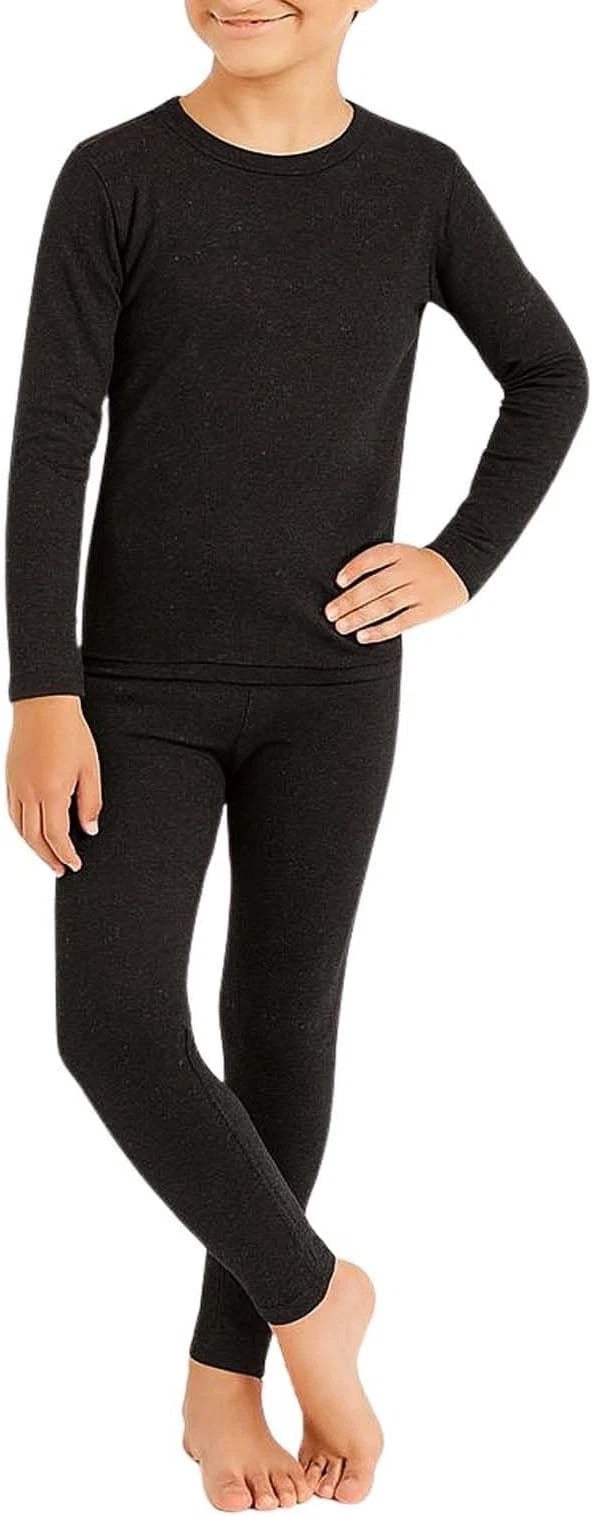 Kid's Thermal Set Ultra Soft Boys Long Sleeve Thermal Top & Bottom Set 5-14 Year
